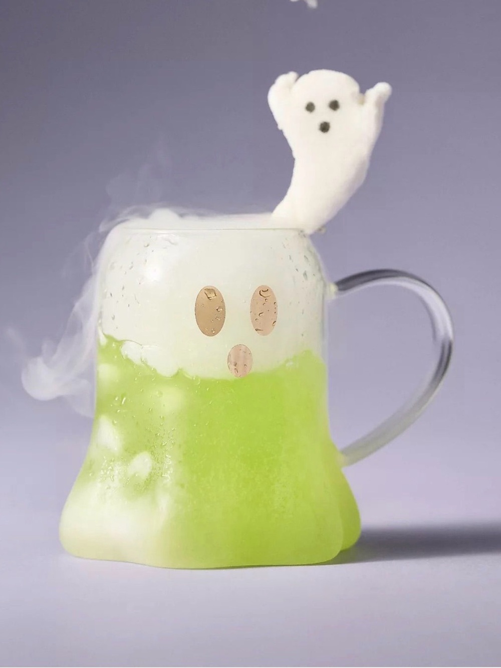 Anthropologie White Ghost Mug